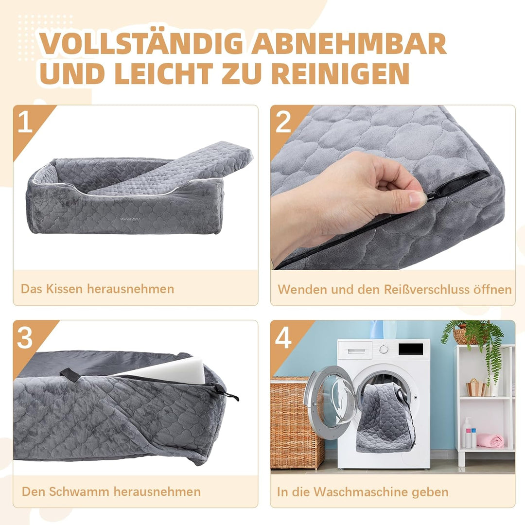 Hunde Autositz für mittlerer grosse Hunde, Abnehmbarer waschbarer Hundesitz Auto, Hundebett Auto für