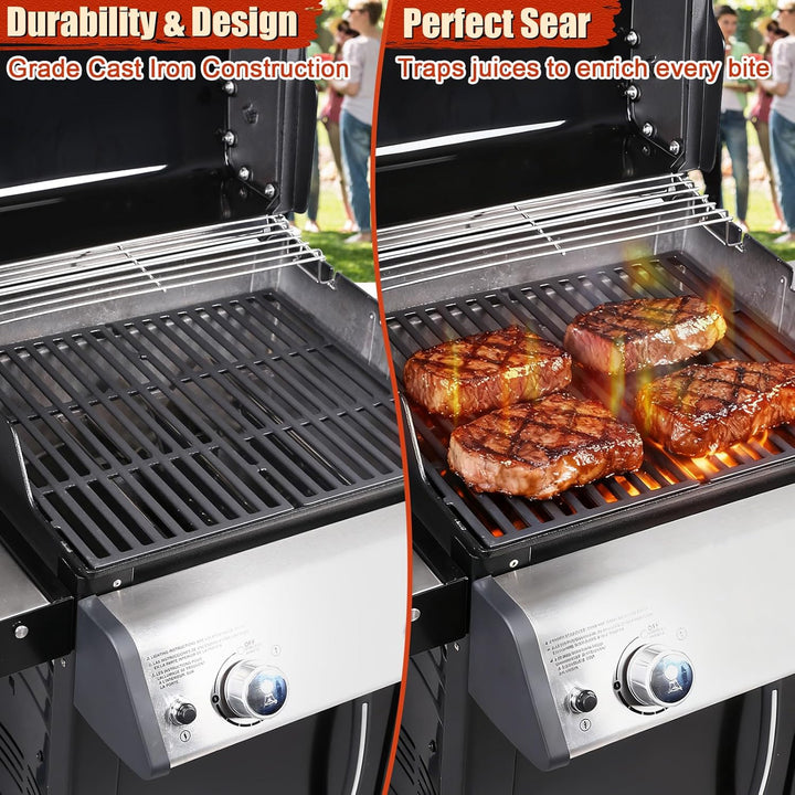 Denmay 7637 44,5 x 26cm Grillrost für Weber Spirit I & II E210, E220, S210, S220 (mit vorderen Brenn