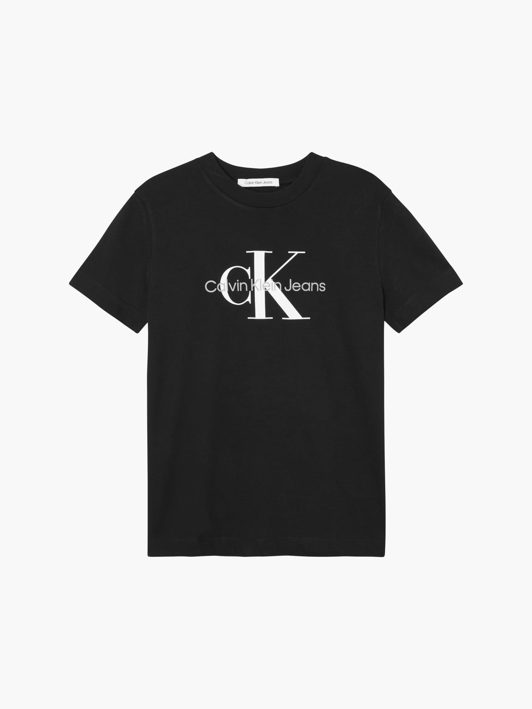 Calvin Klein Damen T-Shirt Kurzarm Core Monologo Rundhalsausschnitt XS Schwarz (Ck Black), XS Schwar