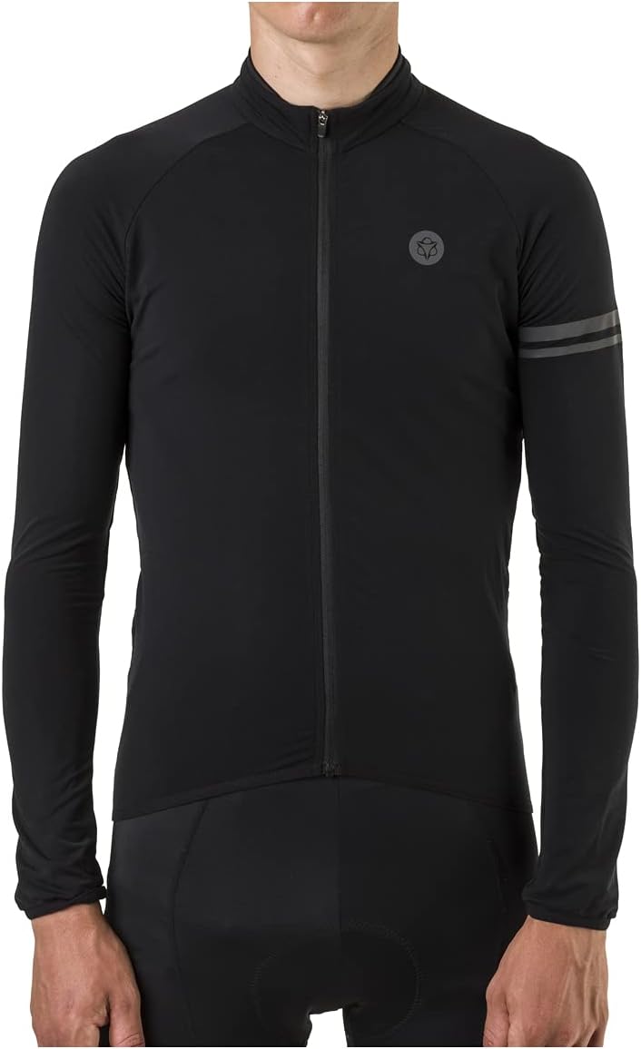 AGU Unisex Maglia Thermo Sport Uomo Nero - Maniche Lunghe Maglia Thermo Sport Uomo Nero - Maniche Lu