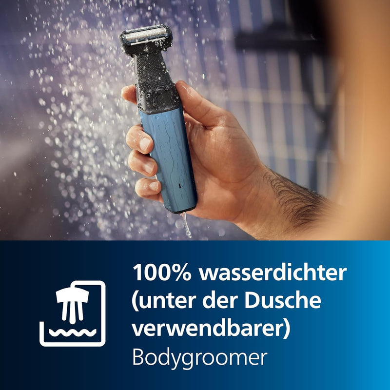 Philips Bodygroom Series 3000, wasserfester Trimmer für Intimbereich und Körper, gründliche und ange