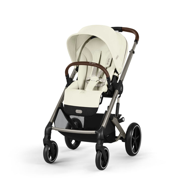 CYBEX Gold Kinderwagen Balios S Lux, Ergonomische Liegeposition, Einhand-Gurtsystem, Ab Geburt bis 2