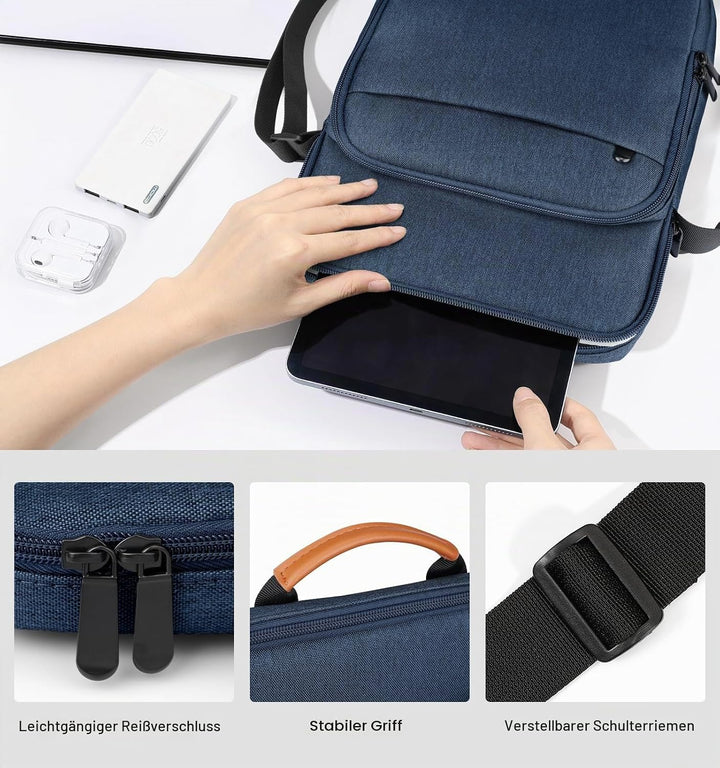 Dadanism 9-11 Zoll Tablet Tasche Schultertasche für iPad Pro/Air 11", iPad (A16) 11", i-Pad 10. Gen