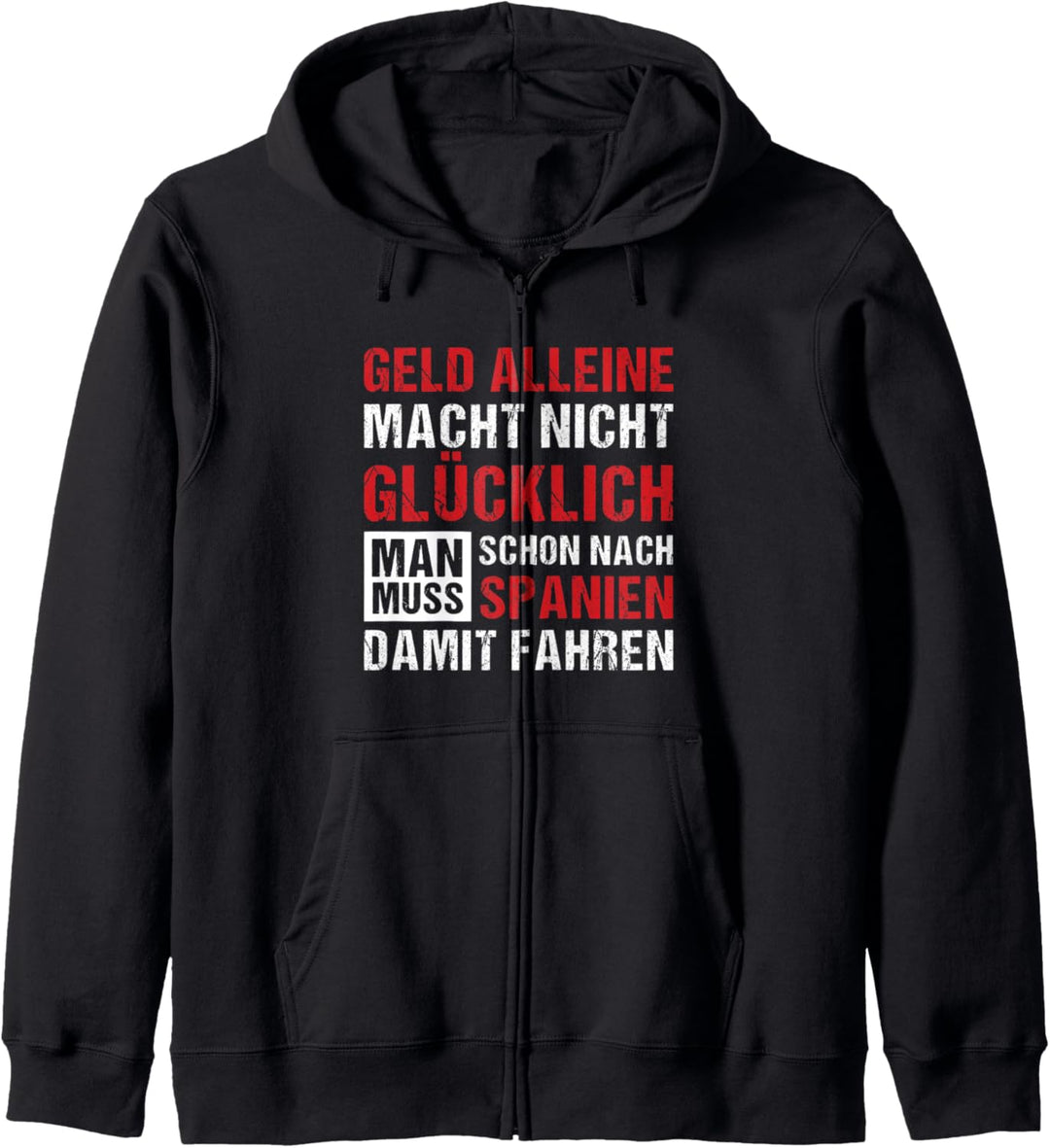 Spanien Flagge Urlaub Lustiger Spruch Geschenk Kapuzenjacke