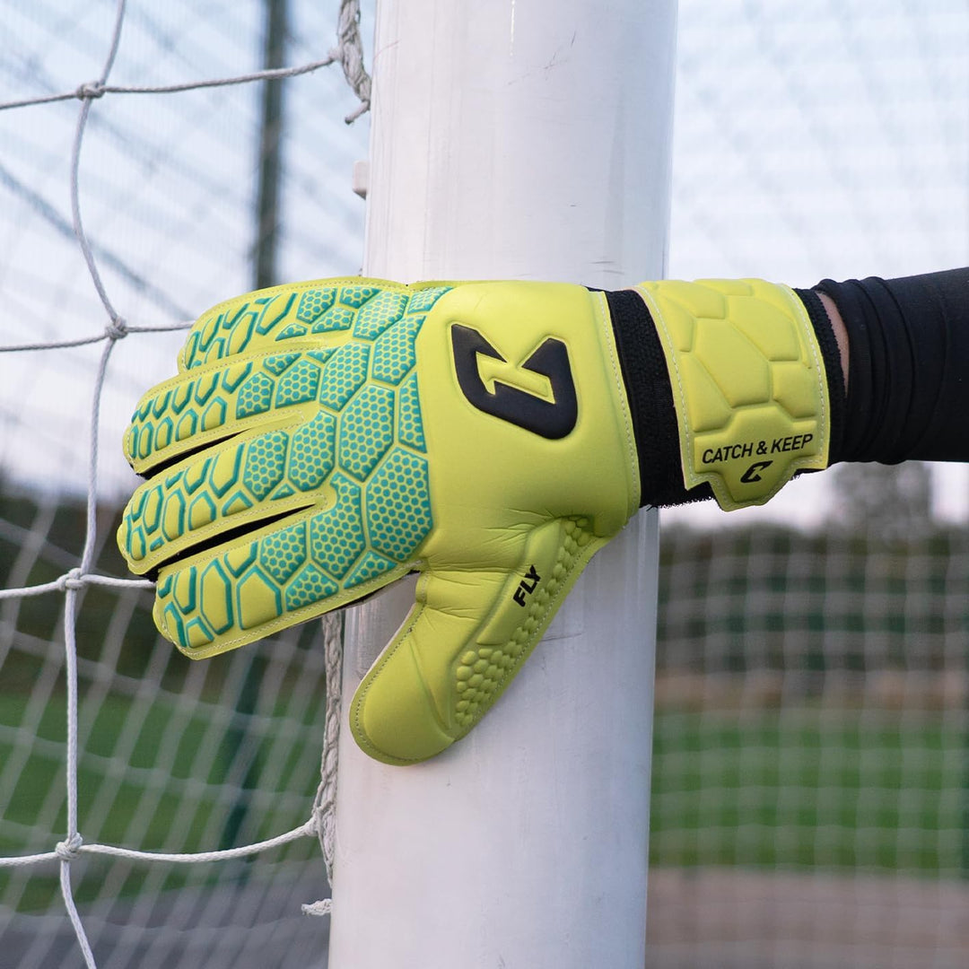 CATCH & KEEP Torwarthandschuhe Kralle Junior Pro 3.0 - Professionelle Torwart-Fussballhandschuhe für