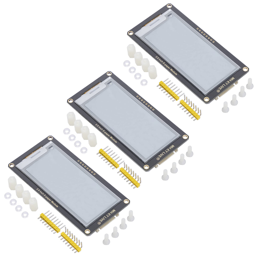 AZDelivery 3 x "2,9 Zoll ePaper Display Modul, 296x128 e-Ink Display Modul, geringer Stromverbrauch,