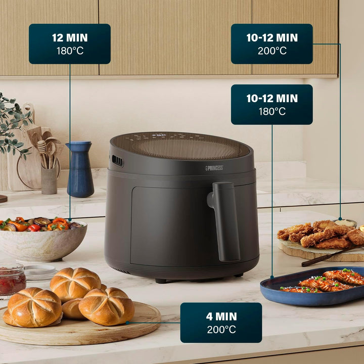 Princess 182270 5l Air Fryer 5L 5 Liter Black, 5 Liter Black