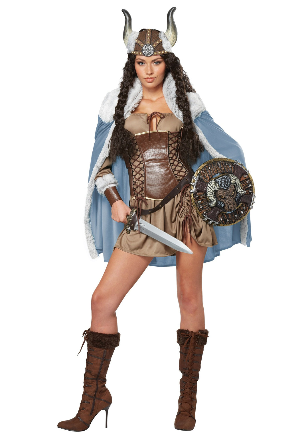 California Costumes Damen Viking Vixen Kostüm für Erwachsene S Weiss, S Weiss