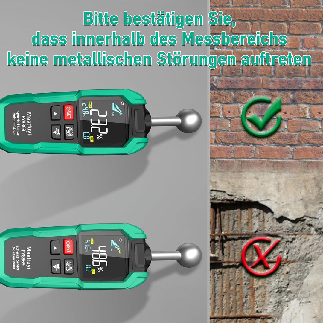 Feuchtigkeitsmesser—Ein Kugelförmiges Wand Feuchtigkeitsmessgerät,Das Zerstörungsfreie Flächenmessun