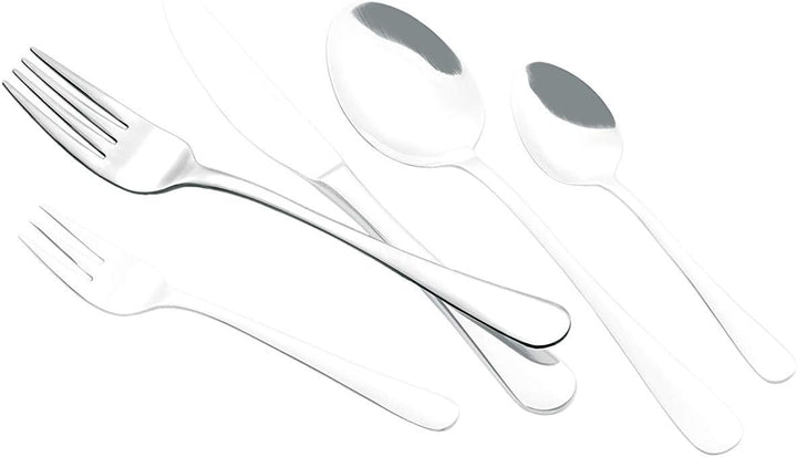 Esmeyer Messerset Sylvia, 12 TLG, 156-117, 13/0 Edelstahl hochglanzpoliert Bundle mit Gabel-Set, Bun