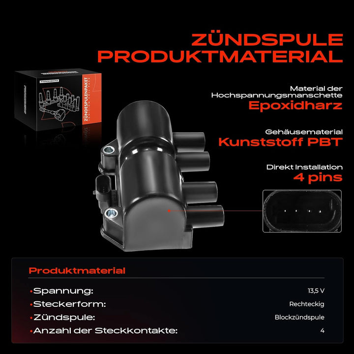Zündspule für Frontera B 6B_ Nubira KLAJ Lanos KLAT Leganza KLAV I4 1.3L 1.5L 1.6L 2.0L 2.3L 1997-20