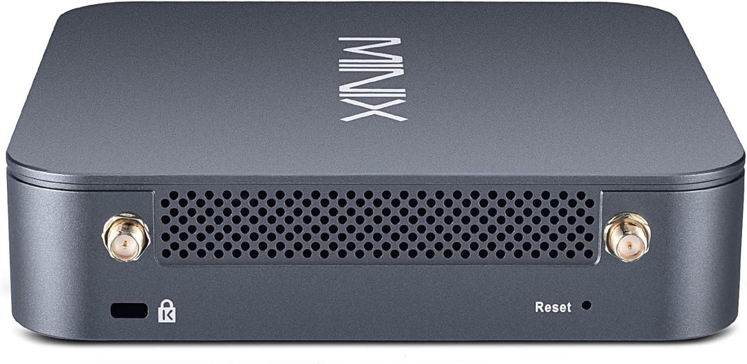 MINIX NEO J51-C8 Max Mini Computer, 8GB/512GB M.2 PCIe NVMe SSD Windows 11 Pro, Aluminum/Wi-Fi6/Dual