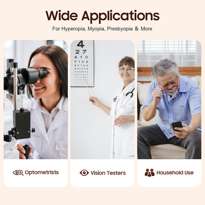 266 Optische Metallrandgläser Optometrie-Testgläser Optometrie-Kit Optometrie-Koffer mit Testrahmen