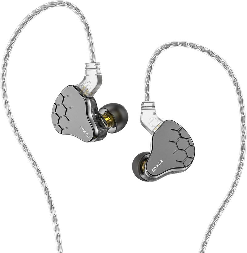 KINBOOFI KBEAR Lark In-Ear-Kopfhörer, Metallgehäuse & PC-Hohlraum 1DD 1BA Hybrid-Treiber In-Ear-Moni