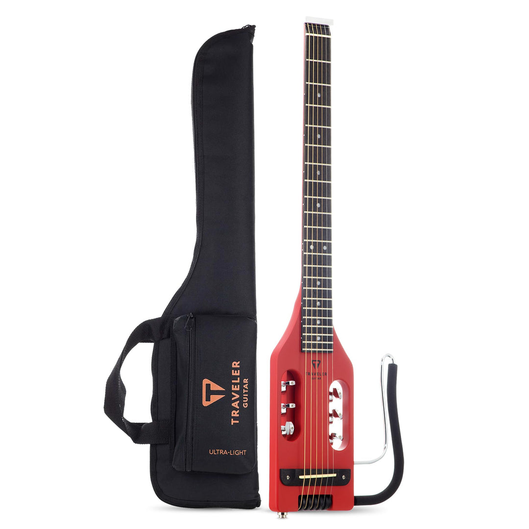 Traveler Guitar Ultra-Light, akustisch-elektrische Gitarre, Vintage rot (ULA VRDM), Vintage rot