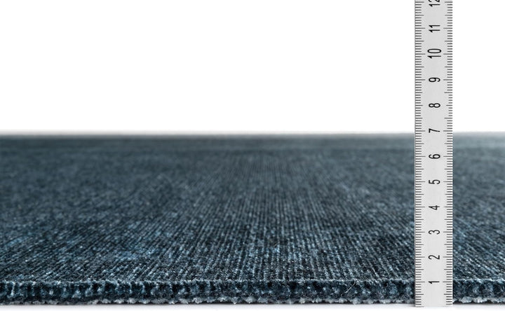 TESSO LIVING Kelim Vintage Teppich Laufer Blau 80 X 145 cm, Waschbar Boho Teppich Super Soft, Modern