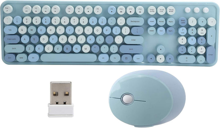 VBESTLIFE Drahtlose Tastatur, Tastatur mit einzigartigem Design, mechanische Tastatur, Retro-Design,