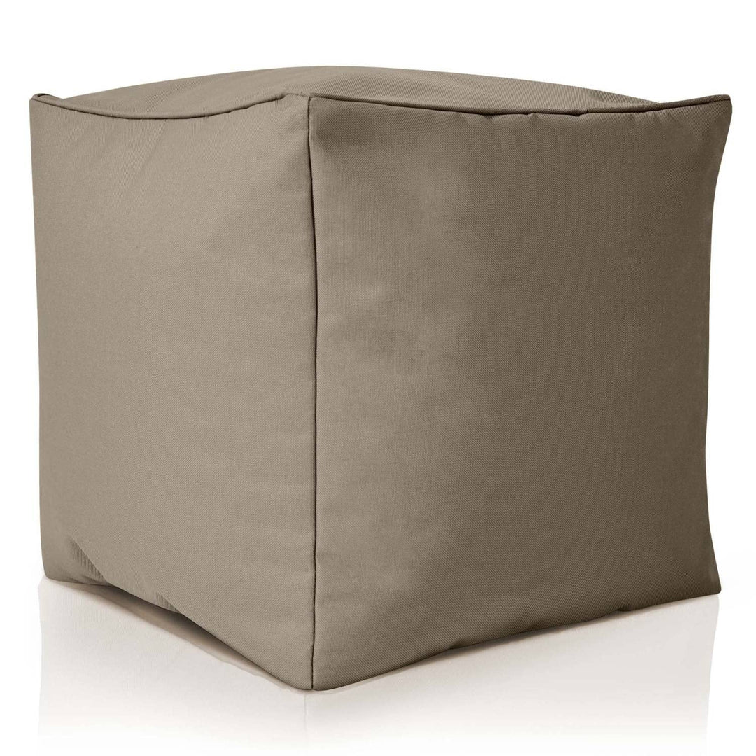 Green Bean© Sitzsack-Hocker 40x40x40cm mit EPS-Perlen Füllung - Fusshocker Fusskissen Sitz-Pouf für
