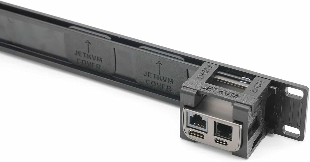 Rackhalterung für 3 Stück JetKvm - 2 Abdeckplatten