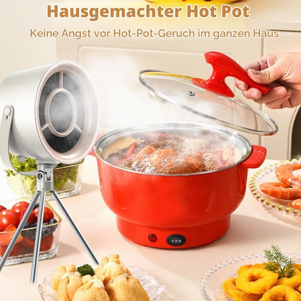 Tragbare Dunstabzugshaube Tisch, Tragbare Abzugshaube Desktop, 3 Windstufen, Abnehmbarer &amp; Waschbare
