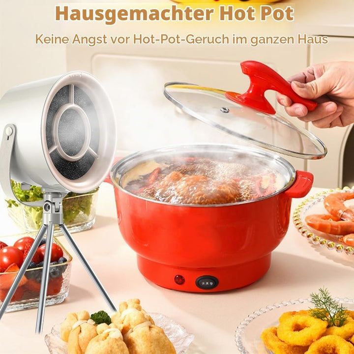 Tragbare Dunstabzugshaube Tisch, Tragbare Abzugshaube Desktop, 3 Windstufen, Abnehmbarer &amp; Waschbare