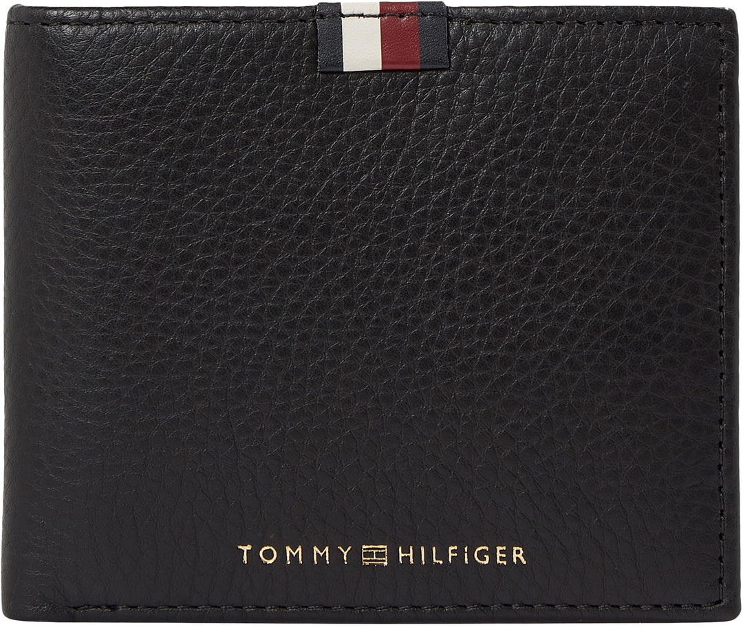 Tommy Hilfiger Herren Portemonnaie Cc Flap mit Münzfach, Schwarz (Black), Onesize