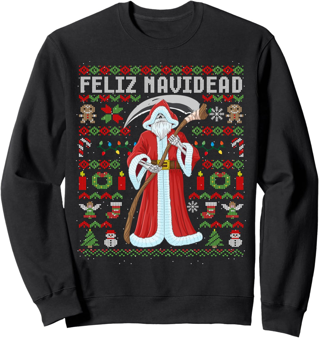 Ugly Christmas Skelett Totenkopf Weihnachten Geschenk Sweatshirt