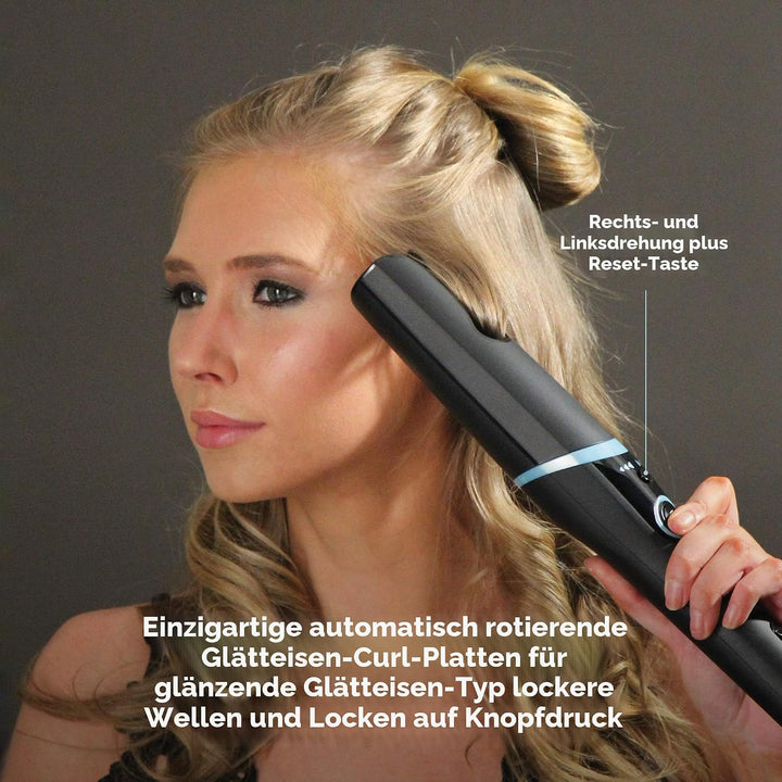REVAMP Progloss Auto Wave & Curl - Automatischer Lockenstab für grosse oder kleine Locken mit Ionen-
