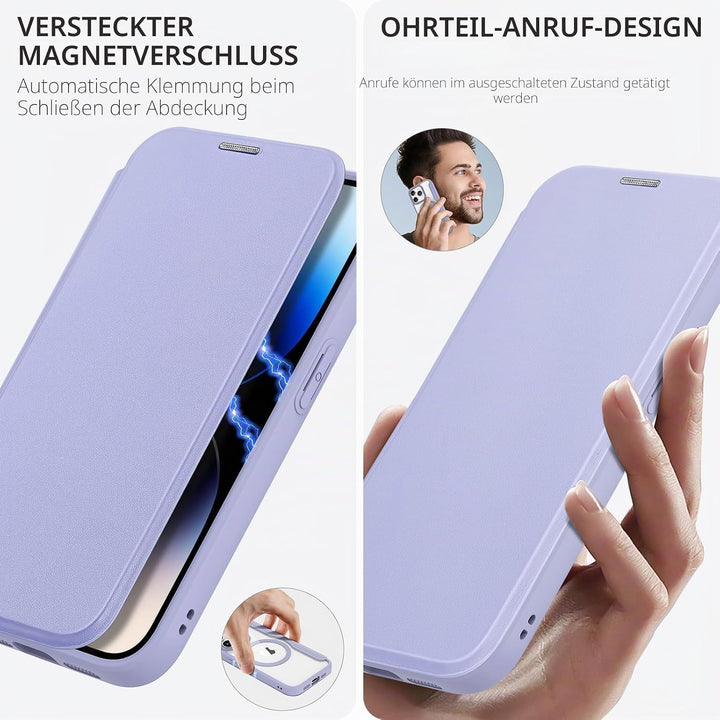 DUX DUCIS Hülle für iPhone 15 Pro Max Handyhülle Kompatibel mit MagSafe, Transparente Anti-Kratzer L