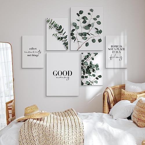 Muralo - Wandbilder Set - Leinwand Bilder Set Aufhängefertig - Bilder für Wohnzimmer Schlafzimmer -