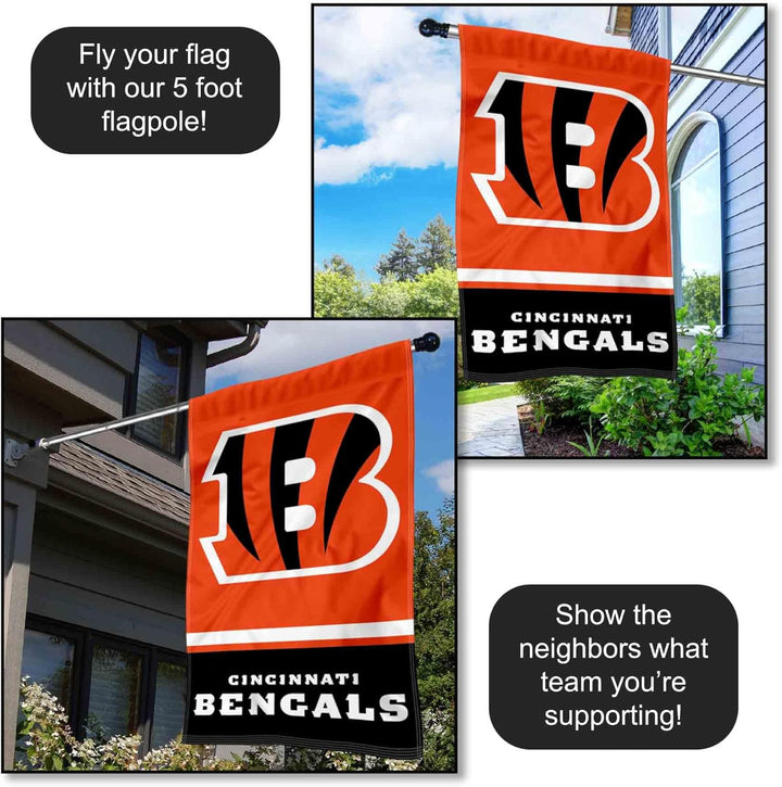 Cincinnati Bengals zweiseitige Hausflagge