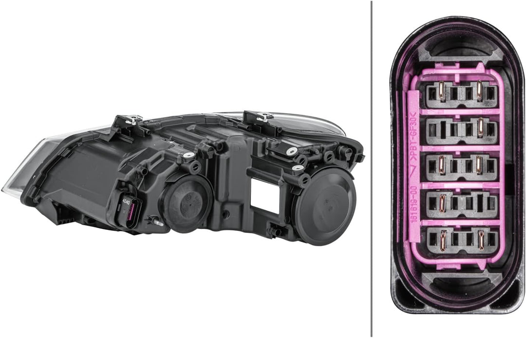 HELLA 1EE 247 051-021 Halogen-Hauptscheinwerfer - rechts - für u.a. VW Polo (6R1, 6C1), Rechts