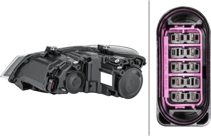 HELLA 1EE 247 051-021 Halogen-Hauptscheinwerfer - rechts - für u.a. VW Polo (6R1, 6C1), Rechts