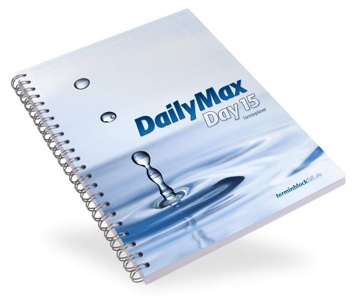 DailyMax Day 15 Terminplaner - 3 Spalten pro Tag, 7-20 Uhr im 15-Minuten-Takt, Wochenplaner für Prax
