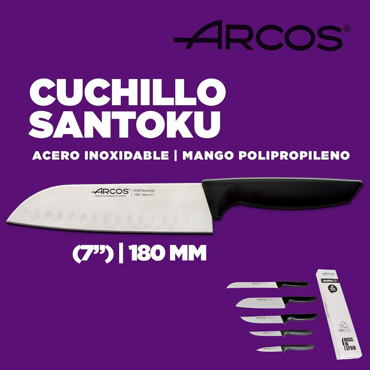 Arcos Professionelles Küchenmesser-Set | Professionelle Küchenmesser | Edelstahlmesser mit schwarzem