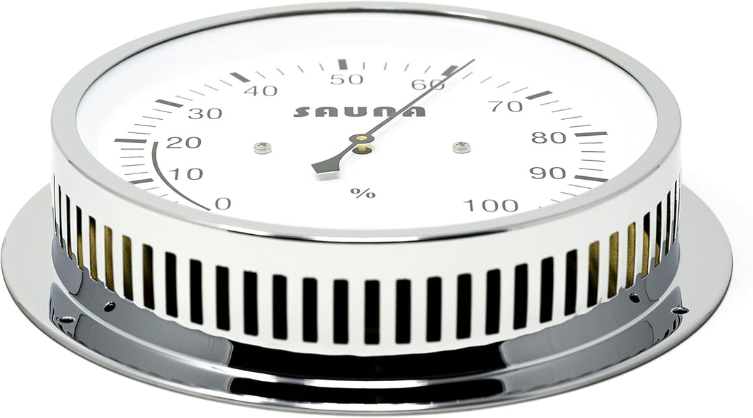 Fischer 4036-47 - synthetisches Sauna-Hygrometer - 155mm Sauna-Luftfeuchtigkeitsmesser aus Messing -