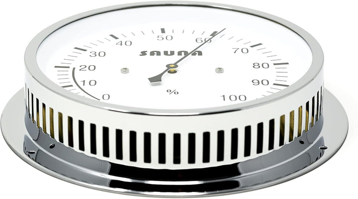 Fischer 4036-47 - synthetisches Sauna-Hygrometer - 155mm Sauna-Luftfeuchtigkeitsmesser aus Messing -