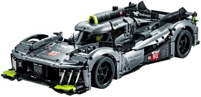 Lego 42156 Technic Peugeot 9X8 24H Le Mans Hybrid Hypercar, legendärer Rennwagen, Modellauto-Bausatz