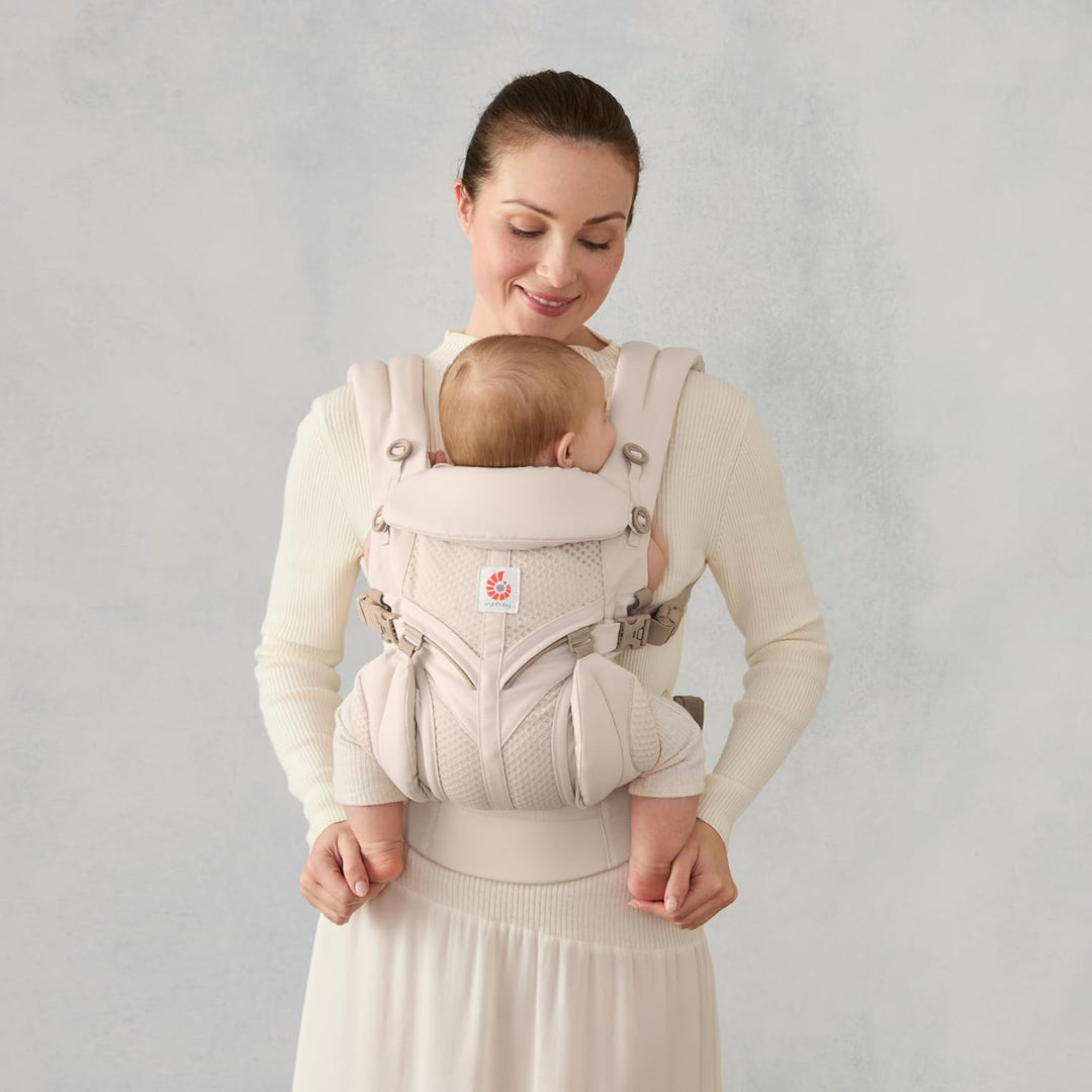 Ergobaby Babytrage für Neugeborene ab Geburt, Baby Tragesystem Omni Classic Mesh, Baby-Tragetasche B