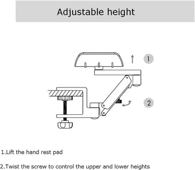 Neueste Entwurfs-Ergonomic Articulating Computer Laptop Armauflage | Höhe verstellbare Armlehne für