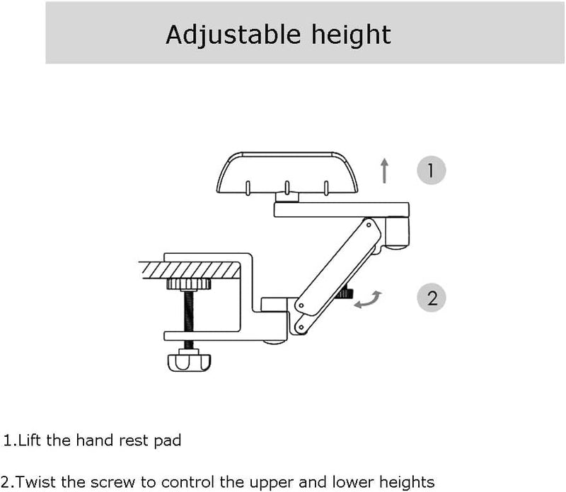 Neueste Entwurfs-Ergonomic Articulating Computer Laptop Armauflage | Höhe verstellbare Armlehne für