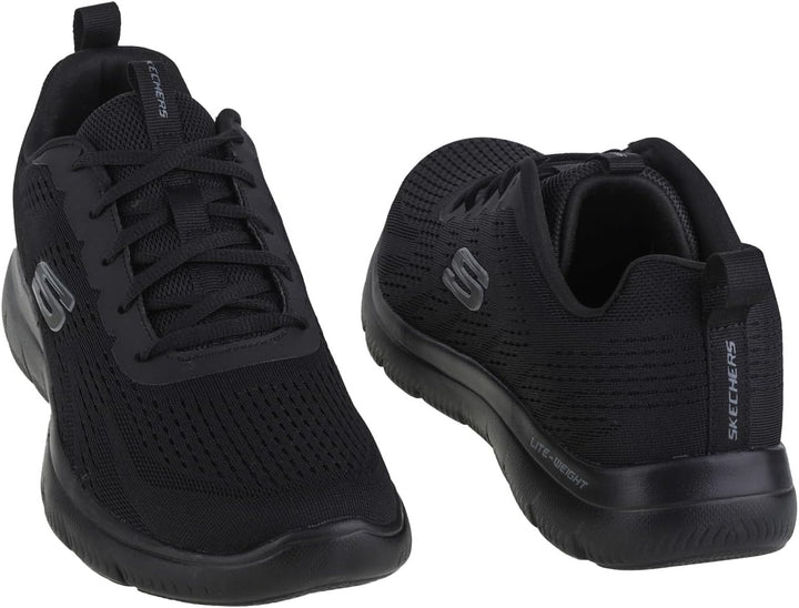 Skechers Herren Arch Fit Waveport Sneaker 41 EU Black Mesh Trim, 41 EU Black Mesh Trim