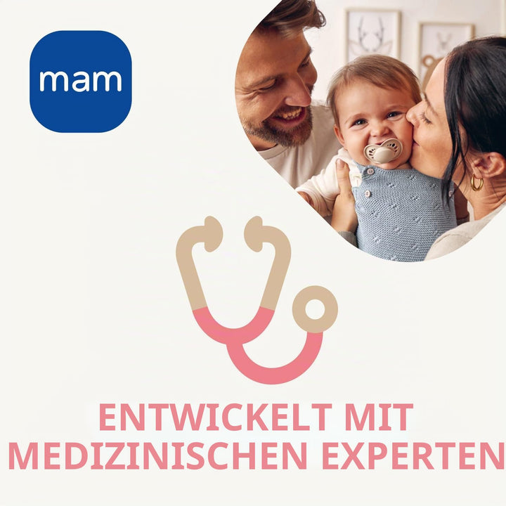 MAM Easy Start Anti-Colic Babyflasche | für Neugeborene | 94% Akzeptanz | von Hebammen &amp; Müttern emp