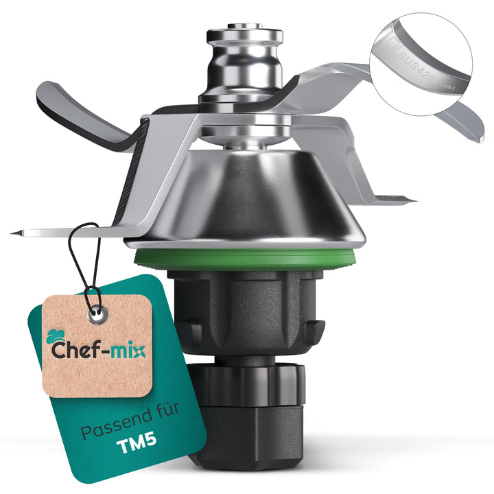 Mixmesser TM5 Edelstahl mit Dichtring Ersatz für Vоrwerk Thermоmix Messer TM5 Ersatzmesser - Vоrwerk