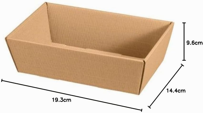 Weinkarton24.com 10 x Präsentkorb Classic Natur klein