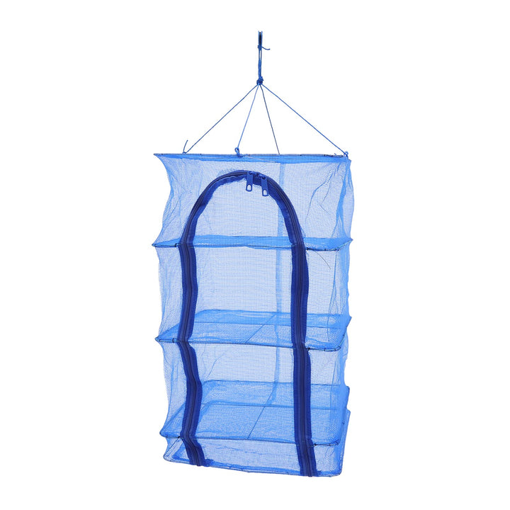 Reissverschluss Klappbar Trocknungsnetz, 4-Lagiger Trockennetz Hängendes Breite 60cm Collapsible Tro