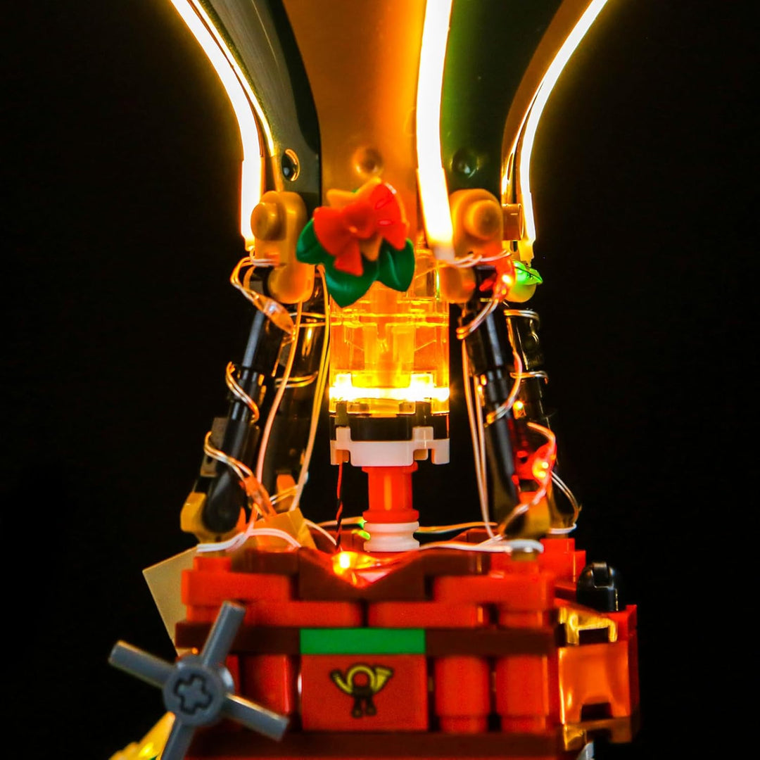 BrickBling Fernbedienung Licht-Kit Kompatibel mit Lego Santa's Post Office 10339 (Kein Modell), Led