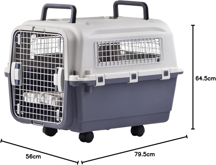 Lanco – Tragbare und atmungsaktive grosse Hundetrage aus Kunststoff. Haustiere Hunde und Katzen. Wid