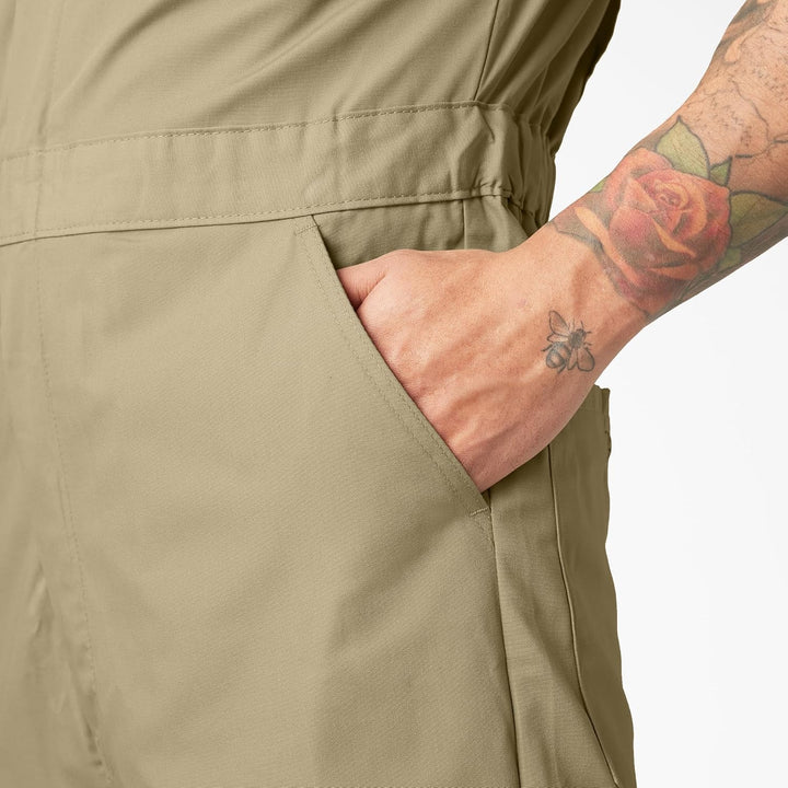 Dickies Herren Short Sleeve Coverall Arbeitsoverall S Kurz Khaki, S Kurz Khaki