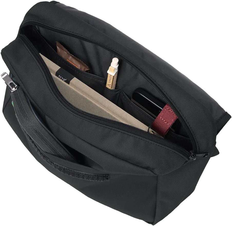 VAUDE Damen Herren Umhängetasche Coreway Messenger 6 One Size Mittelgrosse Schwarz, Mittelgrosse Sch